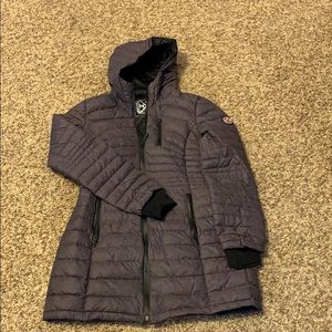 HFX Halifax down long women’s jacket Plum